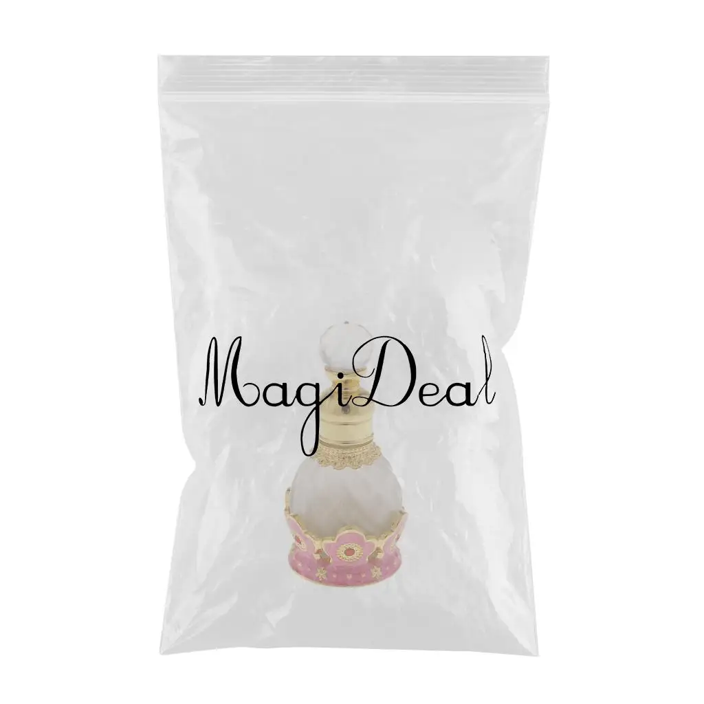 MagiDeal Antique 15ml Empty Glass Perfume Bottles Refillable for Elegant Ladies Birthday Wedding Gift #1