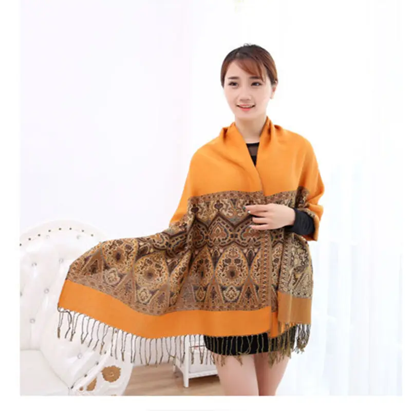 

2016 New Fashion Hot Sale women Tassel Scarf Printed Women Brand Wraps Scarf women winter scarves 180*70cm big size Warm shawl