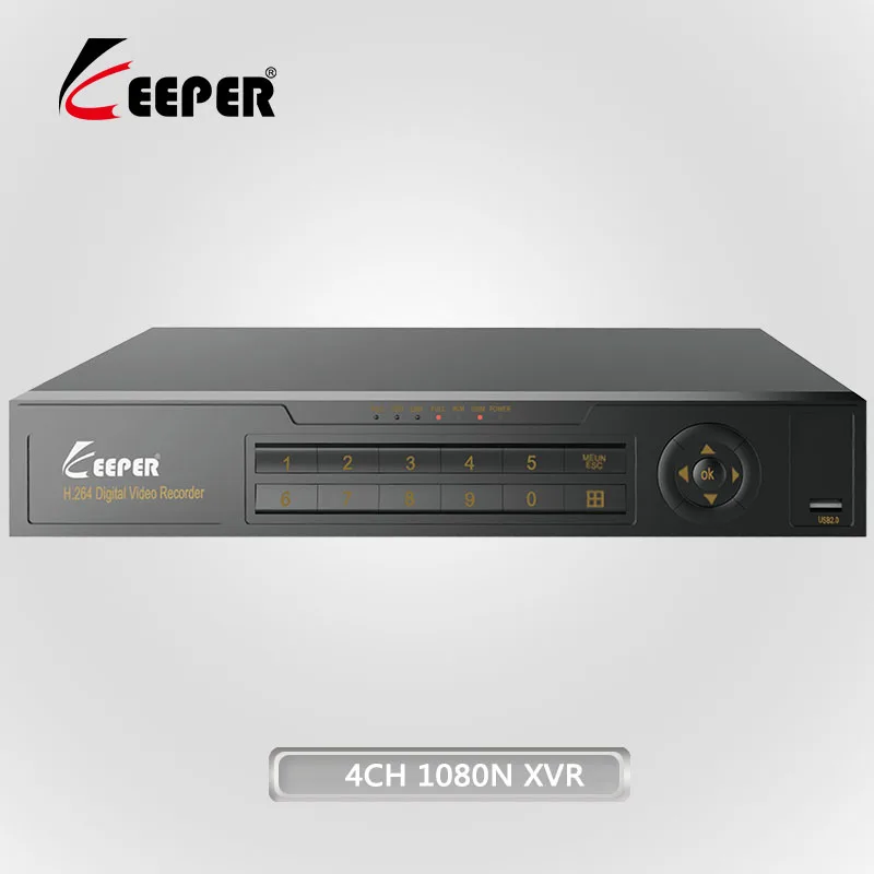 Discount !! KEEPER 4 Channel 1080N 5 In 1 DVR Support AHD TVI CVI CVBS IP Cameras HD Video