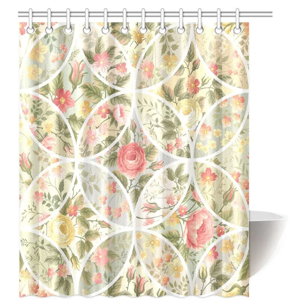 us 20 63 4 off aplysia aesthetic flower of life motif with circle angles esoteric cosmos theme bathroom shower curtain set with hooks in shower angles theme
