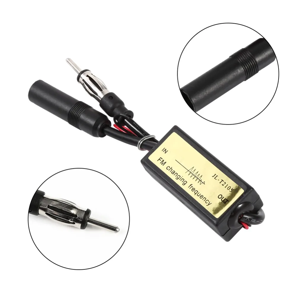 SOONHUA Car Converter Antenna FM Frequency Antenna Suitable For Japanese Cars For Sony Clarion Kenwood Alpine Panasonic