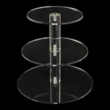 3 уровня кристально чистый круг акриловая круглая подставка для кексов для свадебного торта декор торта инструменты для выпечки Кухня Столовая