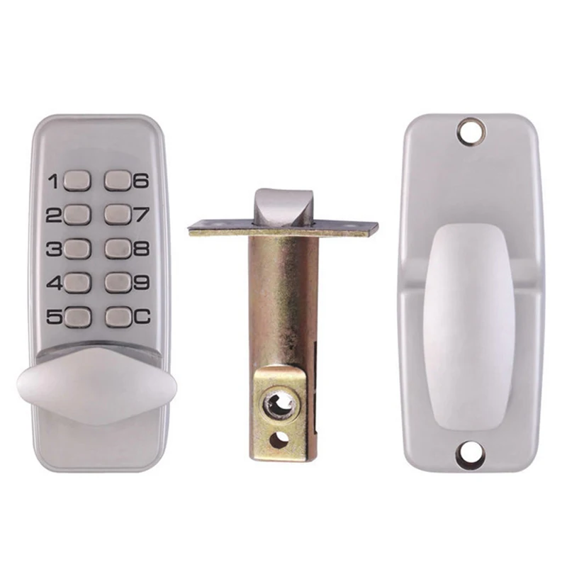 

Password Entry Door Locks Keyless Security Zinc Alloy Waterproof with Digital Machinery Code Keypad for School Dormitory Family