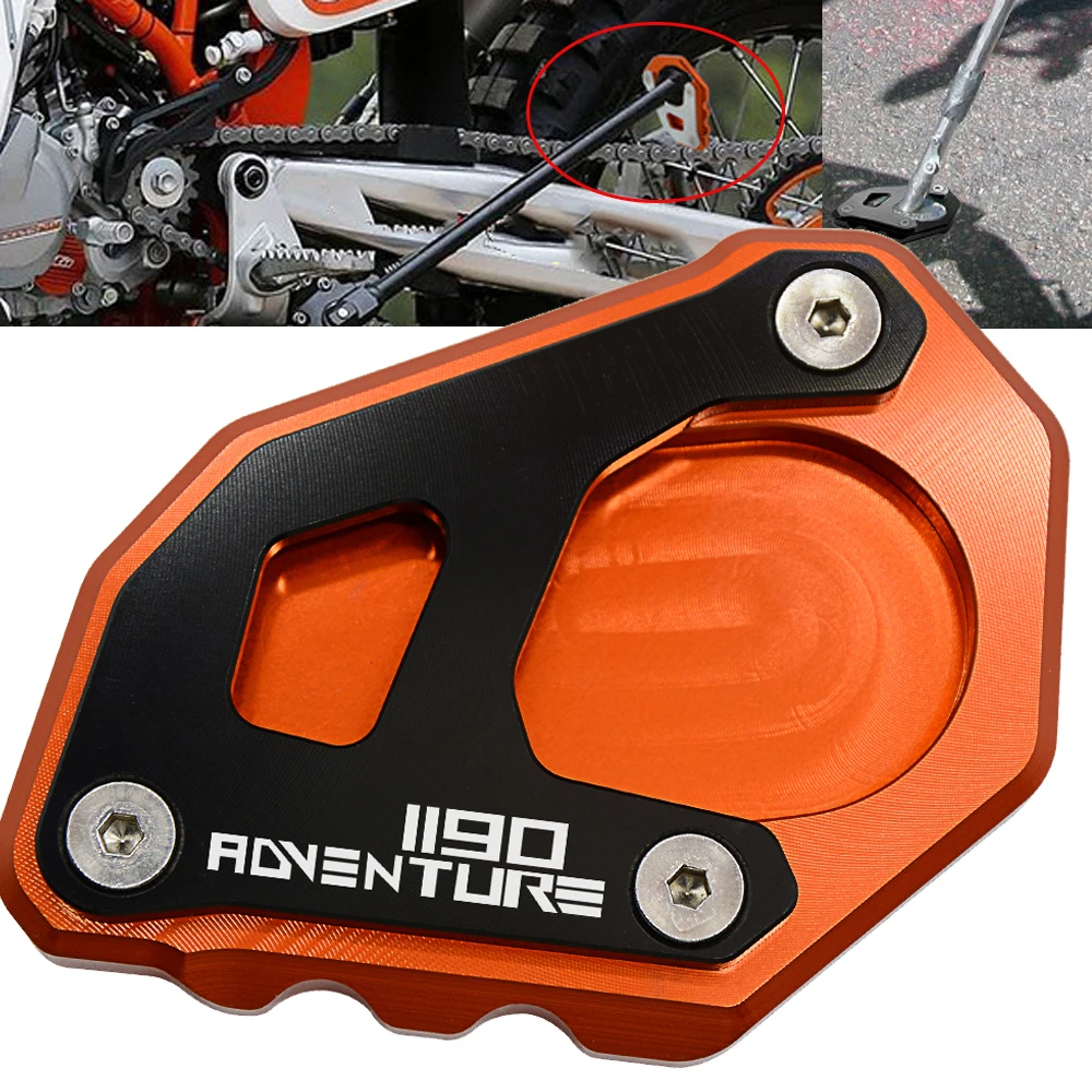 For 1190 Adventure Motorcycle Accessories Side Stand Enlarge Plate CNC