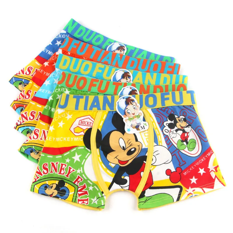 

5 pcs/lot Boys Children Underwear Kids 2-9 year Cartoon Cotton Briefs Boy girl Panties Boxer Children Clothing Girls underwear