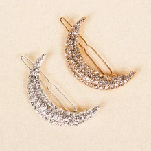 Новые стильные женские блестящие хрустальные лунные Стразы заколки для волос женские шпильки для волос Зажимы