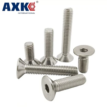 

6# #6-32*1/4 #6-32*5/16 1/4" 5/16" 304 Stainless Steel US UNC Coarse Thread Bolt Hexagon Socket Flat Countersunk CSK Head Screw