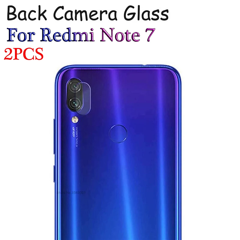

2 pcs Camera lens protective glass on the for xiaomi redmi note 7 note7 screen protector tempered glas safety film