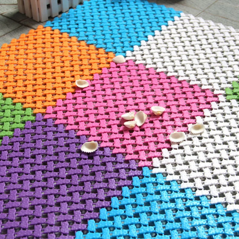 1Pcs Quality 24x24cm DIY Feet Stitching Bathroom Mat Shower Non sliping