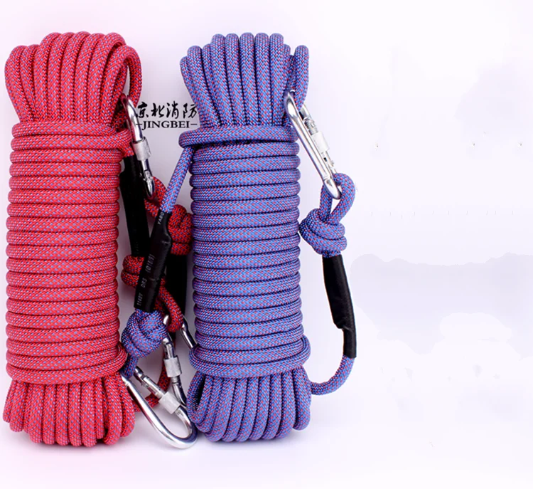 عالية الجودة البوليستر 10.5 ملليمتر القطر في الهواء الطلق ثابت تسلق حبل + 2 السنانير حبل ل تسلق الصخور الاكسسوارات تسلق الجبال عالية الجودة البوليستر 10.5 ملليمتر القطر في الهواء الطلق ثابت تسلق حبل + 2 السنانير حبل ل تسلق الصخور الاكسسوارات تسلق الجبال
