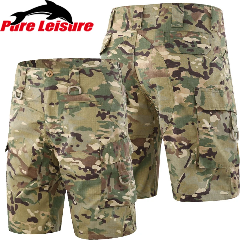 

PureLeisure Cargo Trousers Men Tactical Military Shorts S- 3XL Summer Outdoor Sport Hiking Hunting Fishing Breathable Shorts