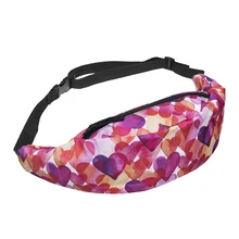 5 шт.(ABDB модный пояс поясная сумка Сумка На Молнии Поясная Сумка(розовый красный