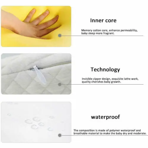 Anti-Spitting Milk Slope Memory Foam Pillow For Toddler Baby Milk Anti-Reflux Soft Cushion Cotton Pad Mat