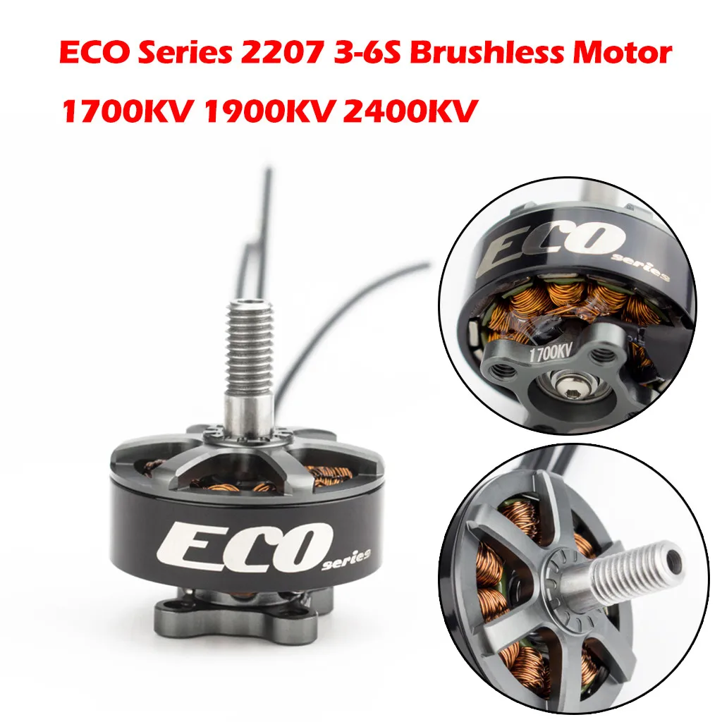 

1/2/4PCS Emax ECO Series 2207 3-6S 1700KV 1900KV 2400KV Brushless Motor for RC Drone FPV Racing Models Spare Parts