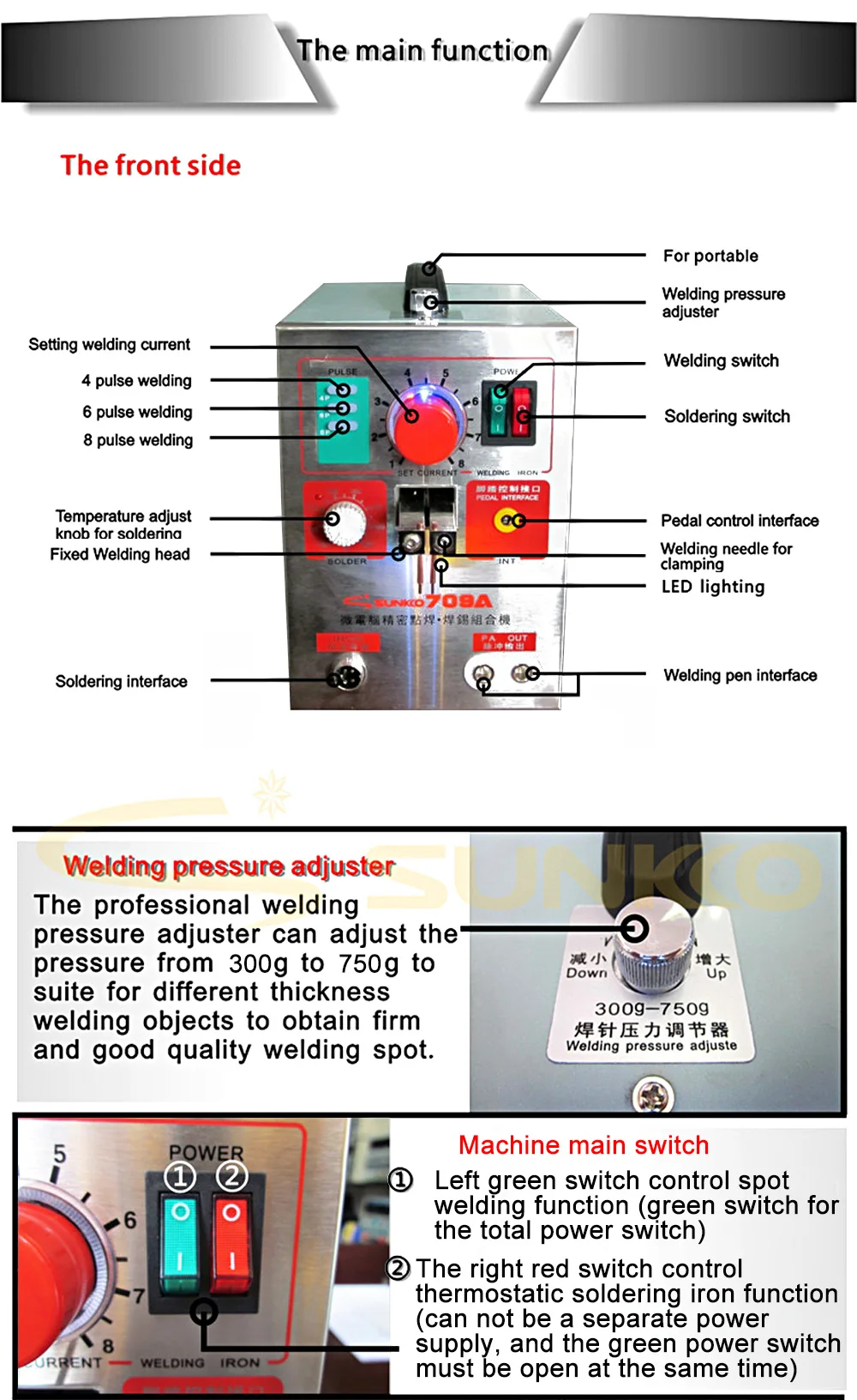 709A spot welder machine 9