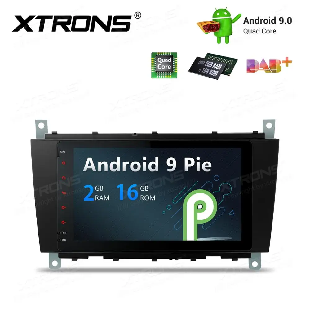 Top 8" Android 9.0 Pie OS Car Multimedia Navigation GPS Radio for Mercedes Benz CLK-Class W209 2005-2006 & G-Class W463 2006-2008 4