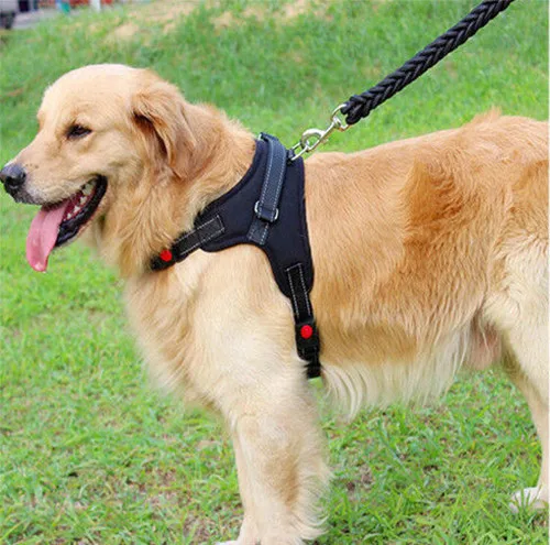 

USA Control Adjustable Dog Pulling Harness Support Comfy Pet Pitbull Training Outdoor Adventure Pet Vest Padded
