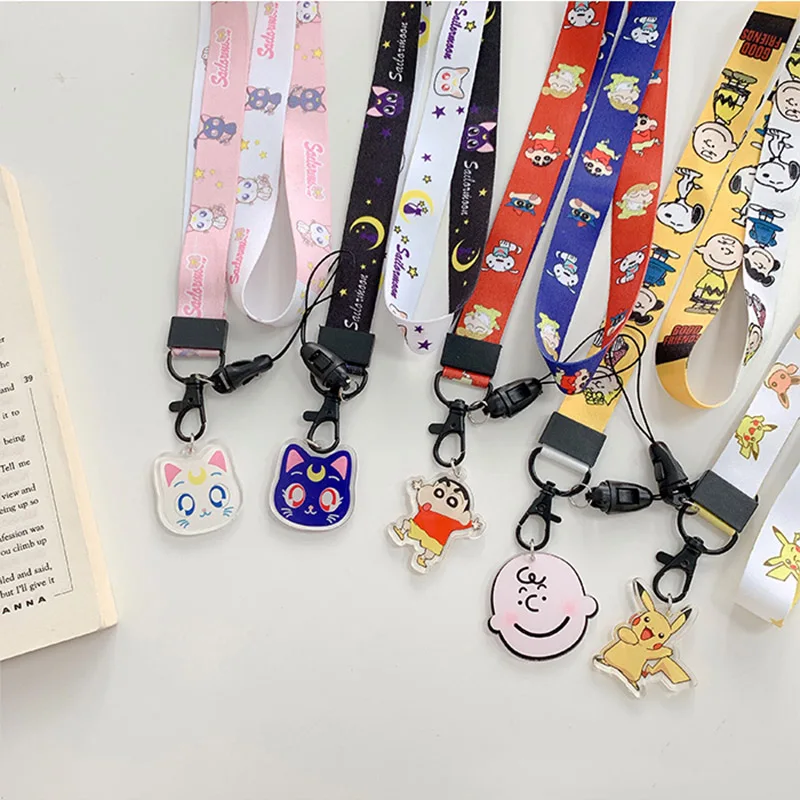 Cartoon Pattern Multi-function Mobile Phone Straps Rope Cute Strap Neck Lanyards For Airpods Case Hang Rope Strap For Keychain