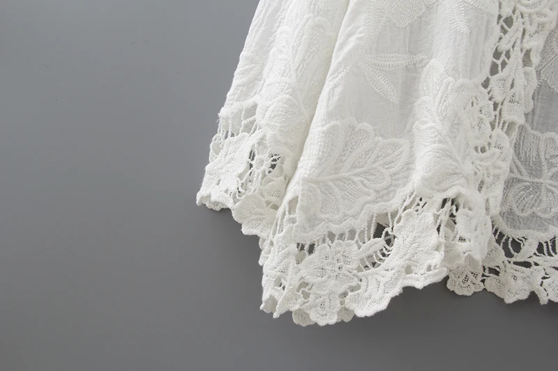 Crochet Lace Kimono Summer 2019 Fashion Holiday Lace Up Tops Women Long Sleeve Hollow Out White Blouse Beach Kimono Cardigan