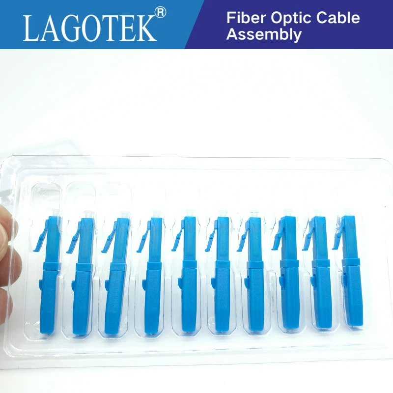 

Free shipping 10pcs LC/UPC Fast Assembly Connector adapter support 2.0mm 3.0mm Indoor Cable and FTTH Flat Cable Fast/Quick