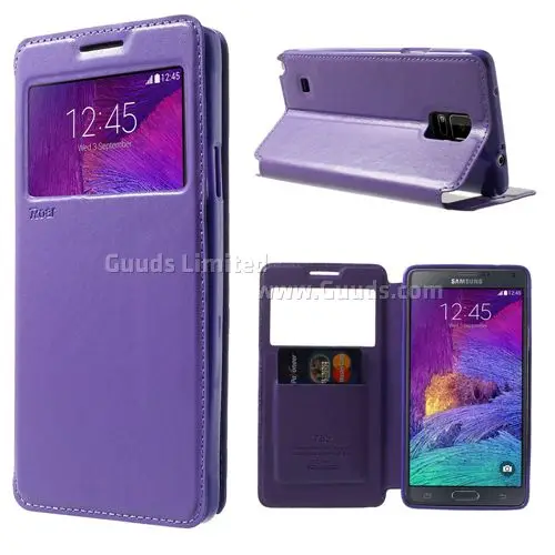 RR Roar Корея благородный вид кожаный флип чехол для samsung Galaxy Note 4 N910 Note4