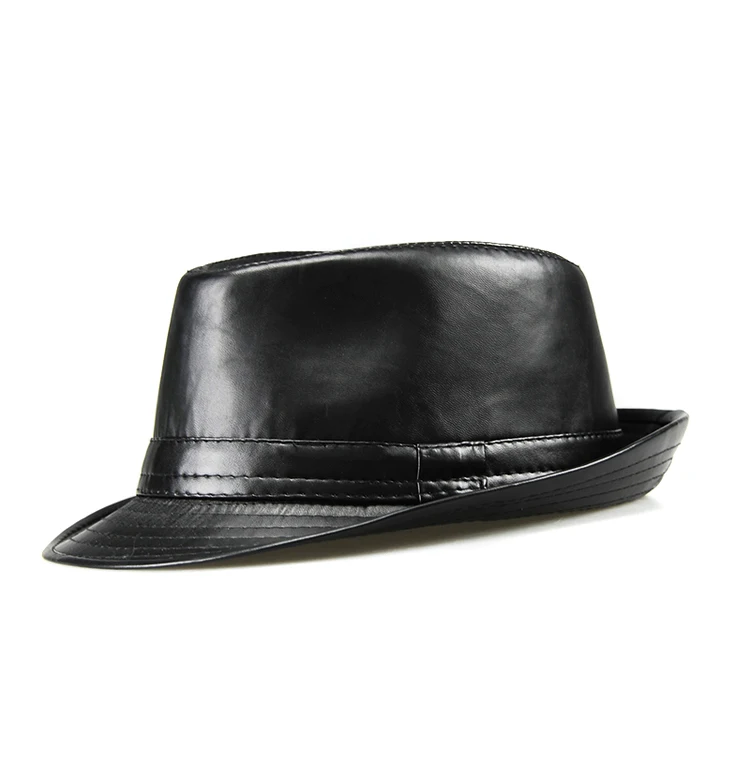 Новинка Ограниченная серия Cappelli Cappello Chapeau Homme Haisum Модные Мужские фетровые шляпы из искусственной кожи винтажные шляпы в стиле джаз хип-хоп Trilby Cs33