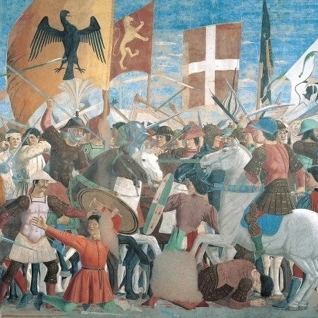 The Legend Of The Cross Defeat And Beheading Of Chosroes (Battle Of Heraclius Against Chosroes) Poster Print (24 x 18)