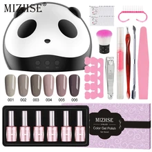 MIZHSE 18 мл; Гель-лак для ногтей полировальный набор Vernis Полупостоянный УФ гель маникюр, Полировка Ногтей набор с 36 Вт УФ светодиодный светильник для ногтей