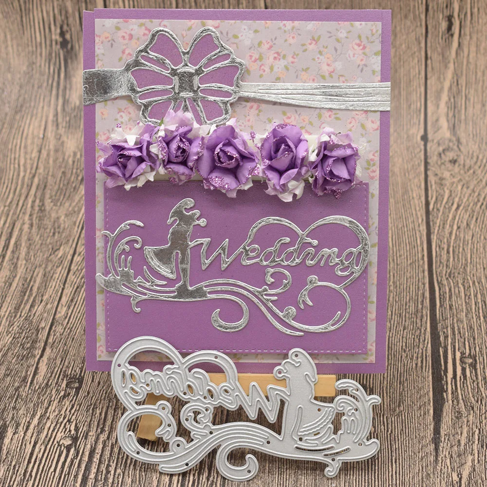 

Wedding Letter Metal Cutting Dies Words for Scrapbooking Album Wedding Card Making Paper Embossing Die Cuts