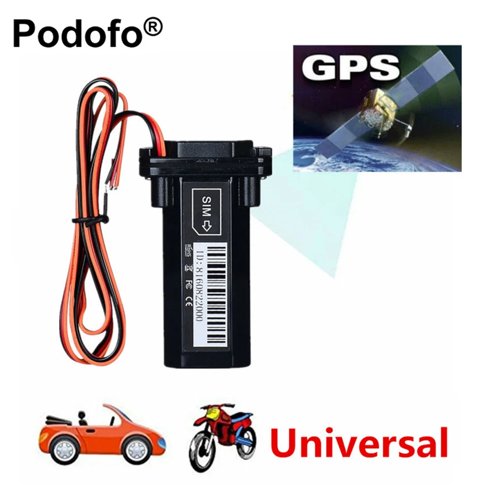 

Podofo Mini Waterproof Builtin Battery GSM GPS tracker for Car Motorcycle Vehicle Tracking Device with Online Tracking System