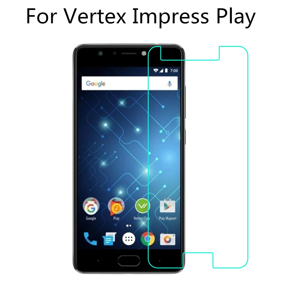 

9H Ultra-thin Tempered Glass for Vertex Impress Play Premium Screen Protector Toughened Protective Film