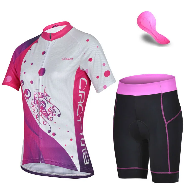 

CHEJI 2016 Women Cycling Jersey Short Sleeve Jersey Bicycle Bike Clothing For Spring Summer Autumn ropa ciclismo CC1501