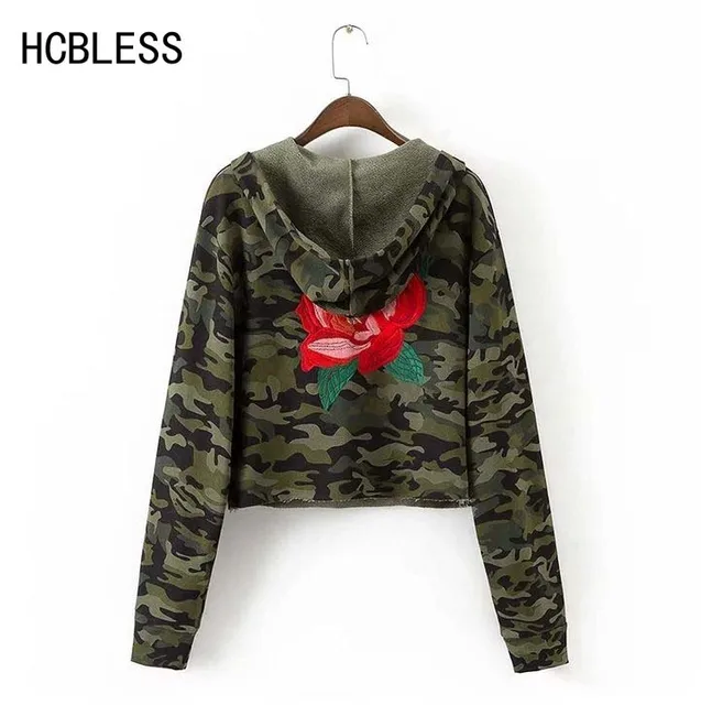 Femmes Hcbless Nouveau Broderie Automne Sourcils Camouflage Fleurs 4C1wqxFC