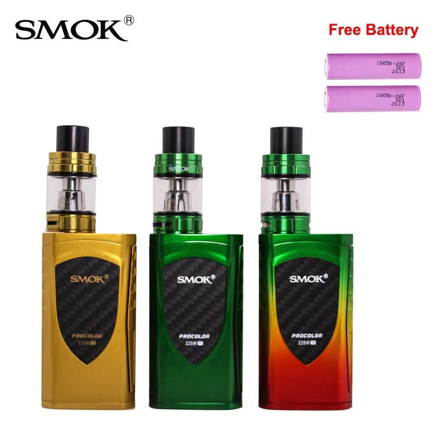 5 шт./партия оптовая продажа Оригинальный SMOK ProColor комплект 225 Вт 18650 батарея 2 мл TFV8