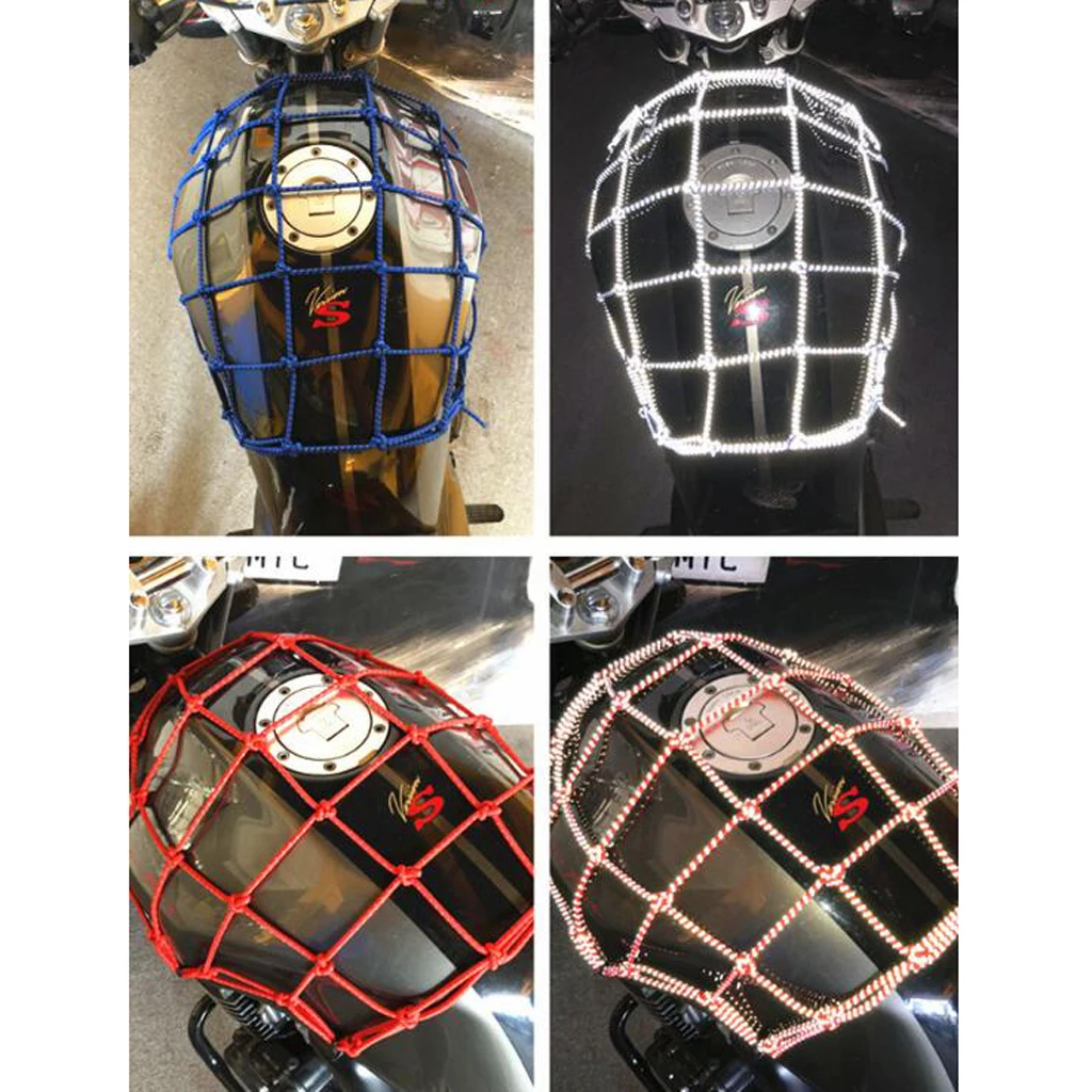 Эластичный банджи 40x40 см багажная посылка сетка с 6 крючками для заднего