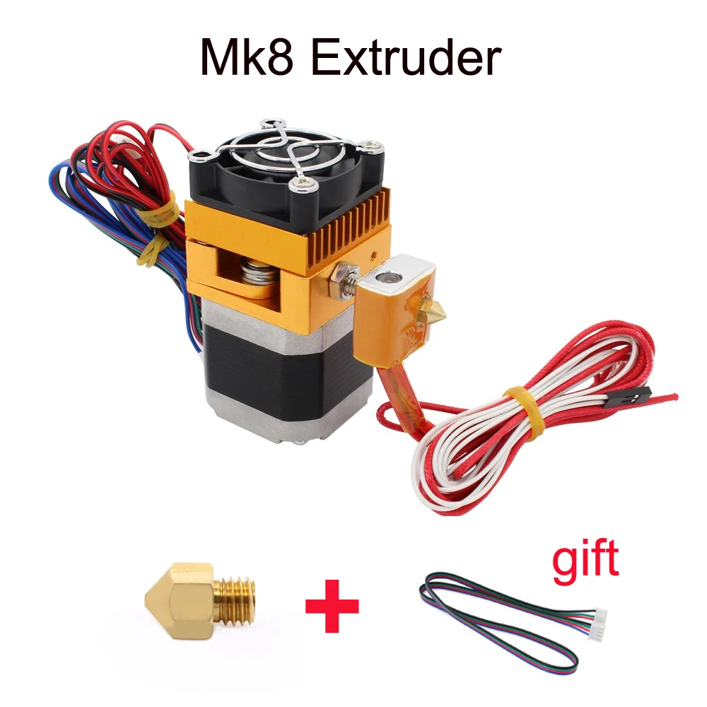 3D Printer Head MK8 Extruder J head Hotend Nozzle 0 4mm Feed Inlet Diameter 1 75