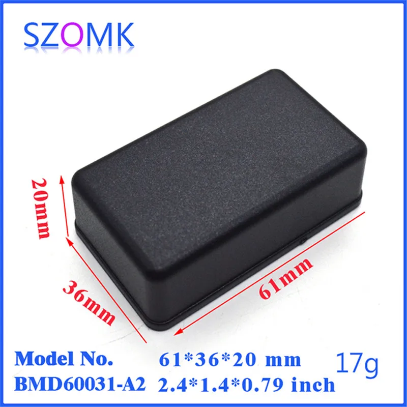 

szomk diy small plastic enclosure electronics project box (5 pcs) 61*36*20mm distribution box gps tracker plastic box outlet box