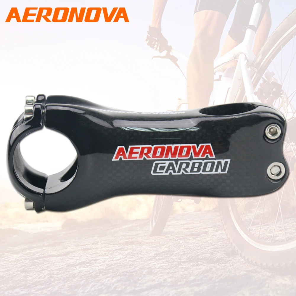 

AERONOVA Cycling Bike Stem 31.8mm UD Glossy Stem Carbon Road/MTB Bicycle 10 Degree 90/100/110mm Bicycle Stems