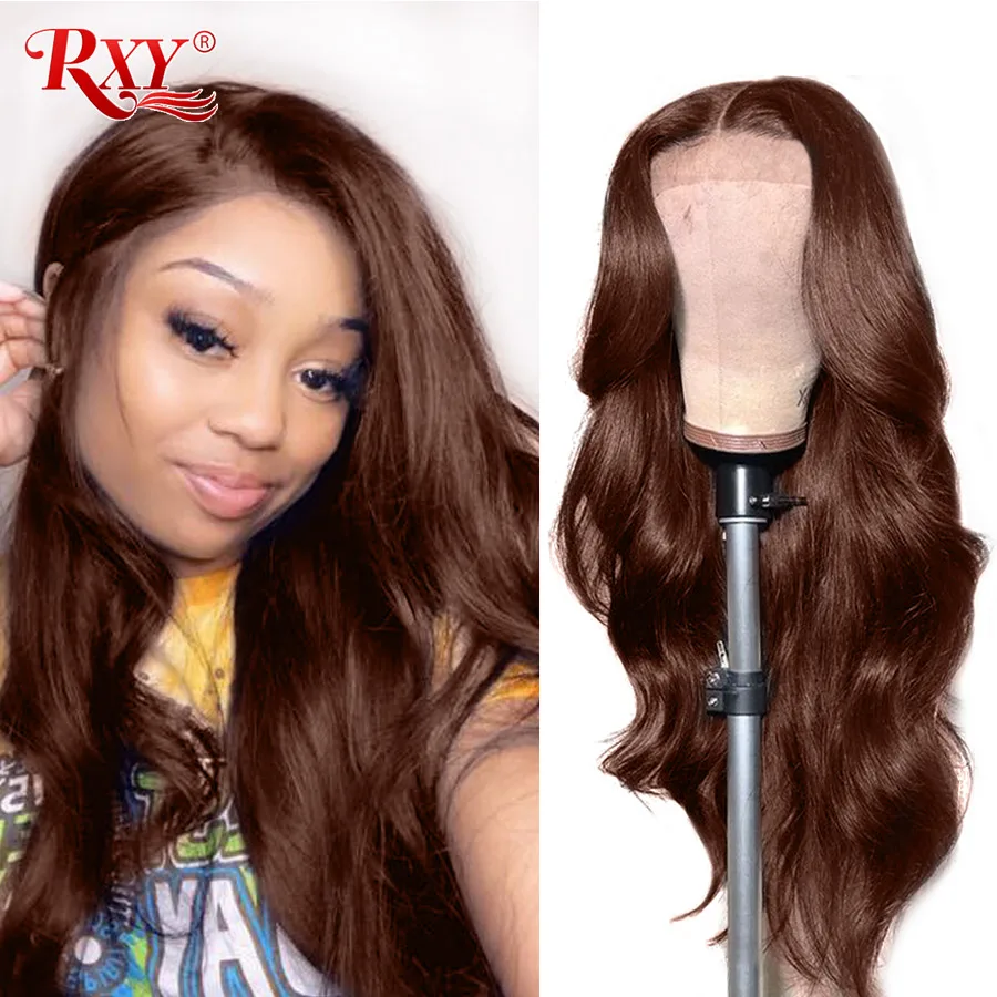 

RXY 360 Lace Frontal Wigs Pre Plucked With Baby Hair Brazilian Wavy Wig 250 density Lace Wig Remy Lace Front Human Hair Wigs