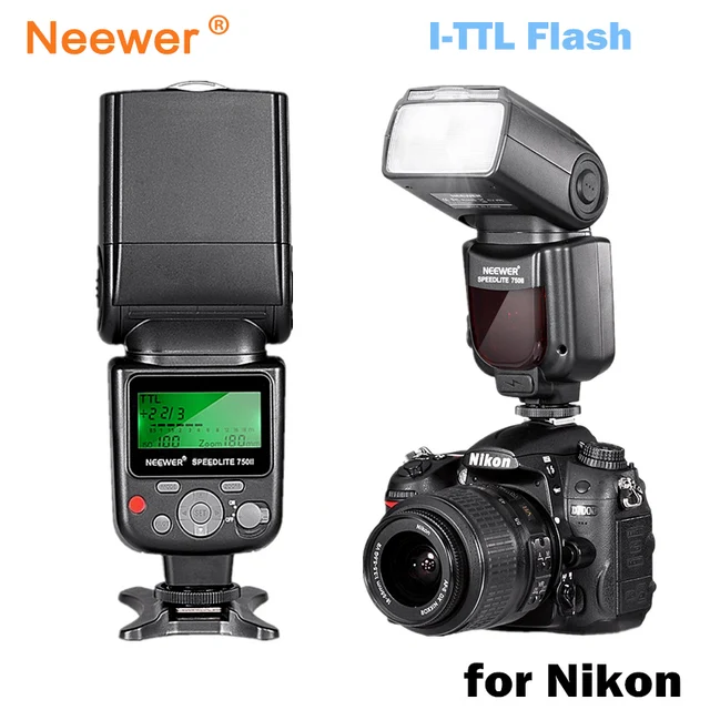 Neewer VK750 II i TTL Speedlite Flash w/ LCD Display for Nikon D7100