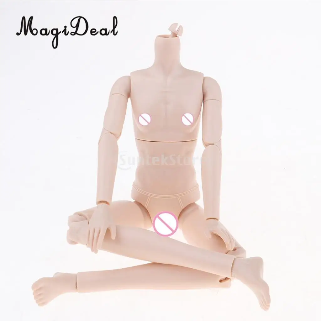 20 Joints 1/6 Male Doll Body Parts with No Make Up Head DIY Accessories 28cm