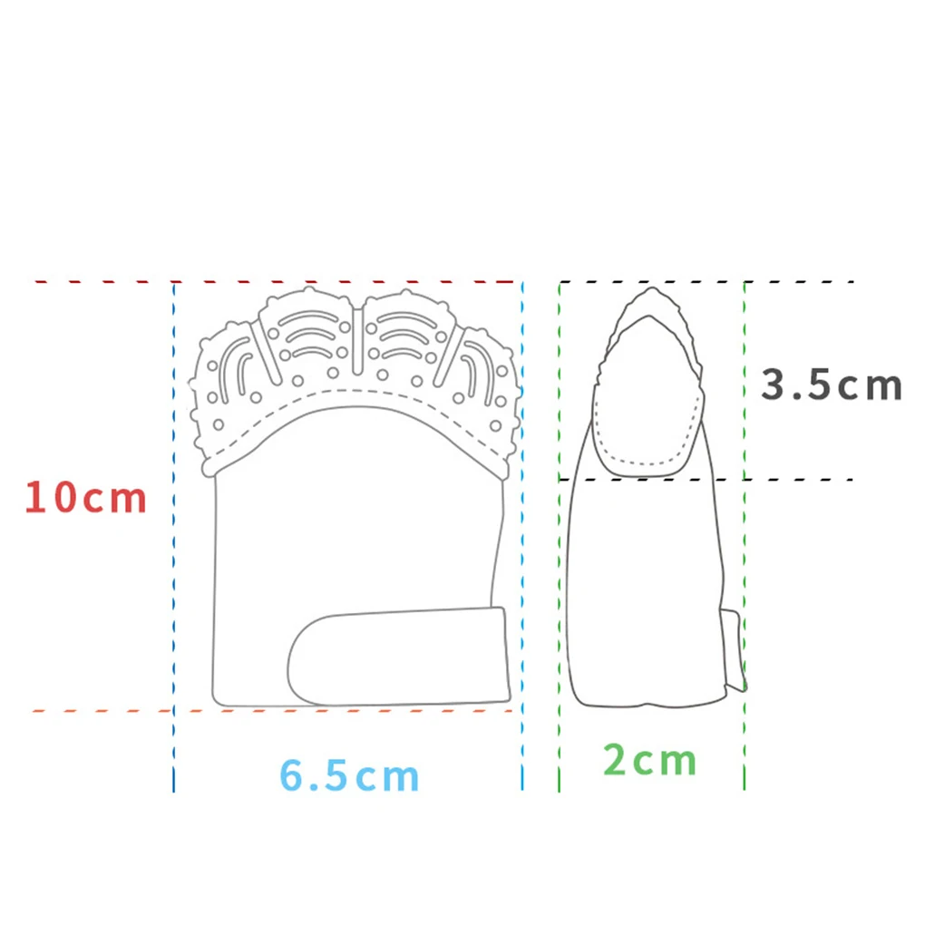 Детская перчатка для режущихся зубов для ребенка, Успокаивающая Обезболивание и прорезывание зубов перчатка безопасные пищевые, прорезывание зубов рукавицы для прорезывания зубов силиконовая перчатка