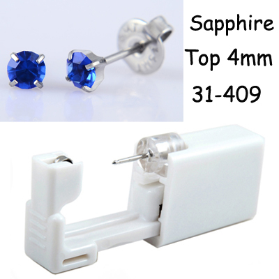 Disposable Sterilized Safety Nose Ear Piercing Unit Cartilage Tragus Helix Piercing Gun Tool Kit Build In Ear Studs Earring