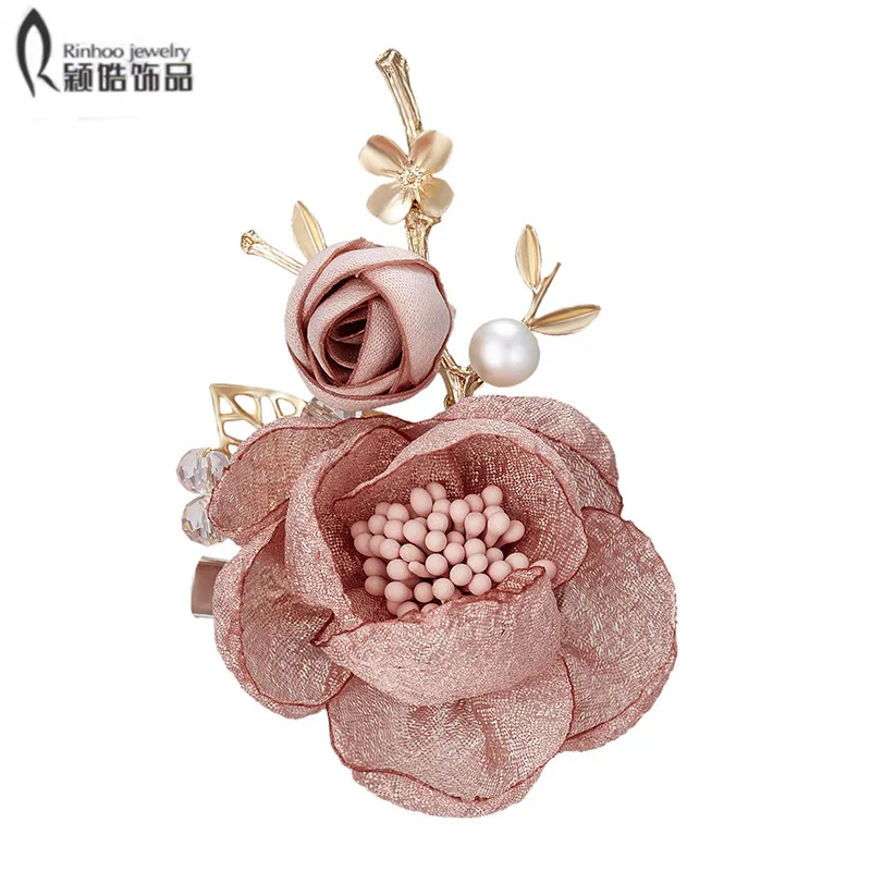 

Elegant Tulip Flower Brooch Pin Crystal Costume Jewelry Clothes Accessories Jewelry Brooches For Wedding