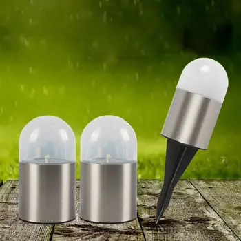 

Waterproof Stainless Steel Solar LED Lawn Light Villa Yard Garden Street Lamp