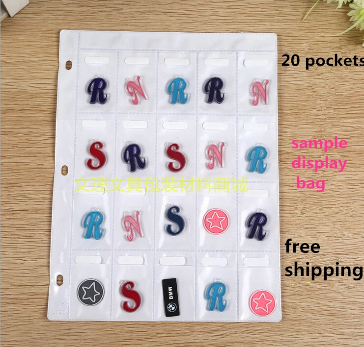 

20 pockets samples bag,A4 multi sample, multi display bag, A4 plastic bag, free shipping