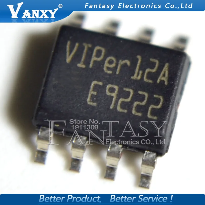 10 шт. VIPER12A SOP8 VIPER12 SOP 12A лапками углублением SOP-8 SMD VIPER12AS VIPER12ASTR и IC