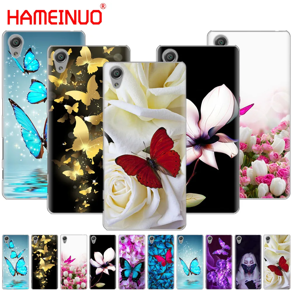 

HAMEINUO butterfly on white roses flower Cover phone Case for sony xperia z2 z3 z4 z5 mini plus aqua M4 M5 E4 E5 E6 C4 C5