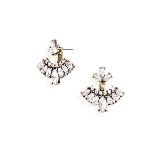 

AD-ER82418 /sweet girl jewelry / high quality glass crystal ear jackets
