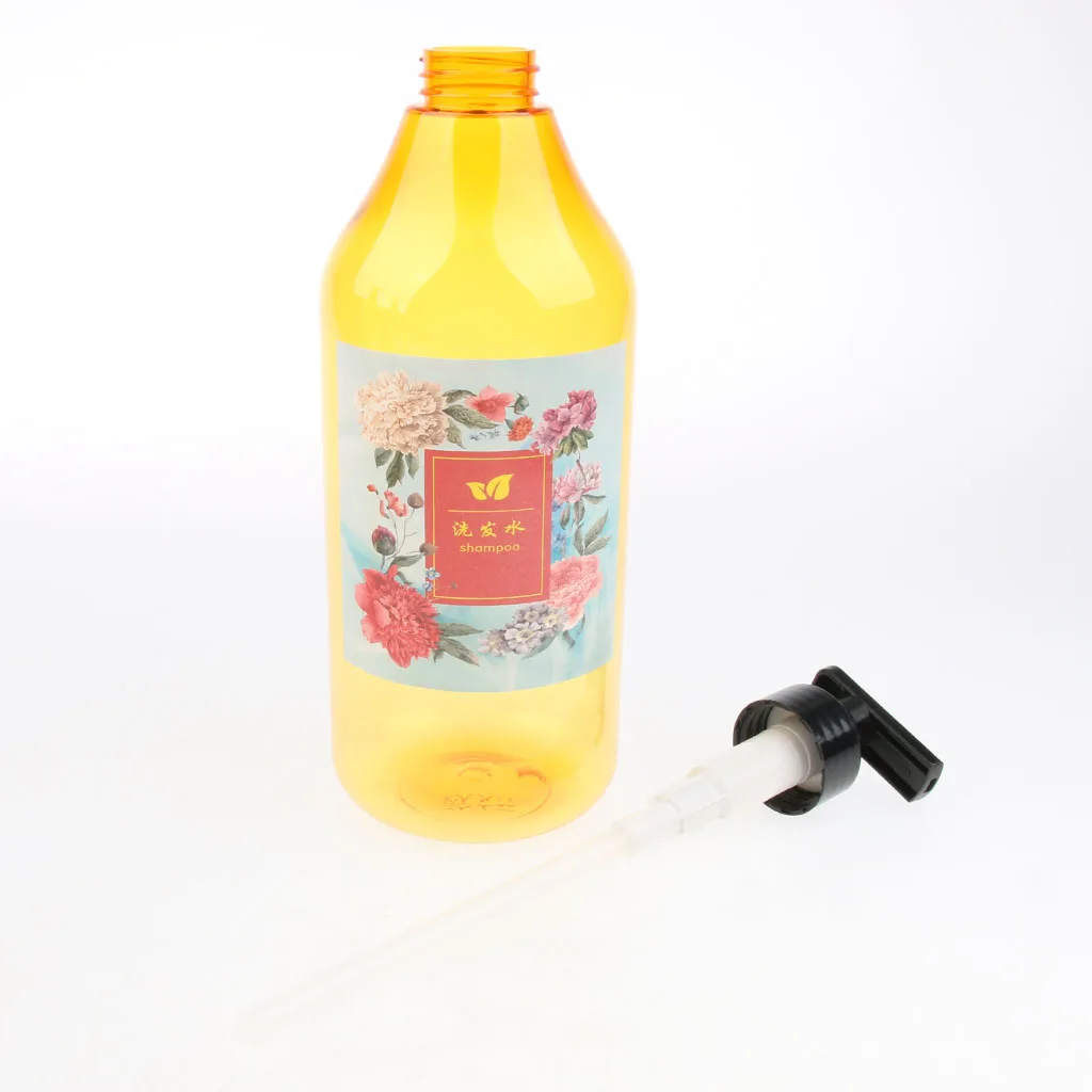 3x Large Empty Travel Shampoo Lotion Container Refillable Pump Bottle 1000ml